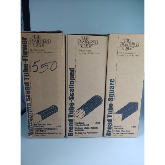 Pampered Chef Kitchen Pampered Chef Bread Tubes Set Of 3 Poshmark